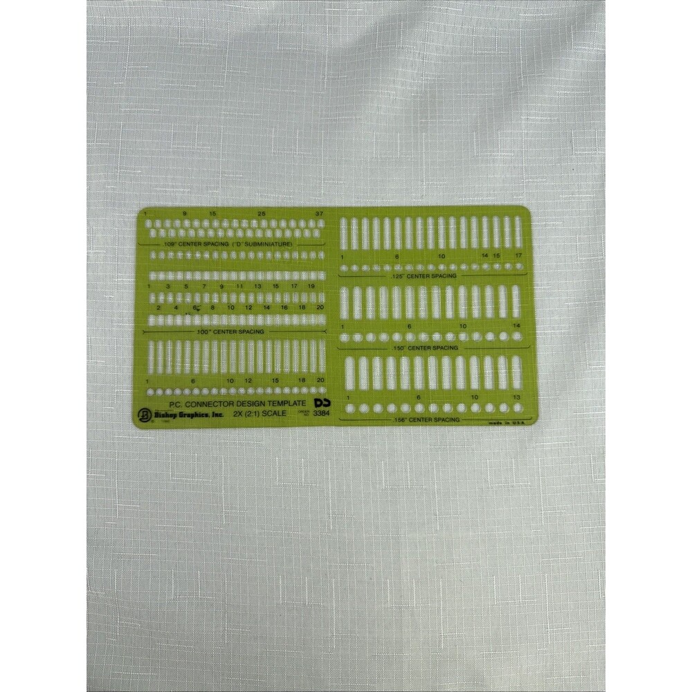 Bishop Graphics P.C. Connector Design Template 2:1 Scale #3384